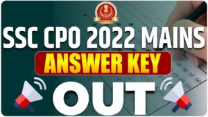 SSC CPO SI Paper 2 Admit Card